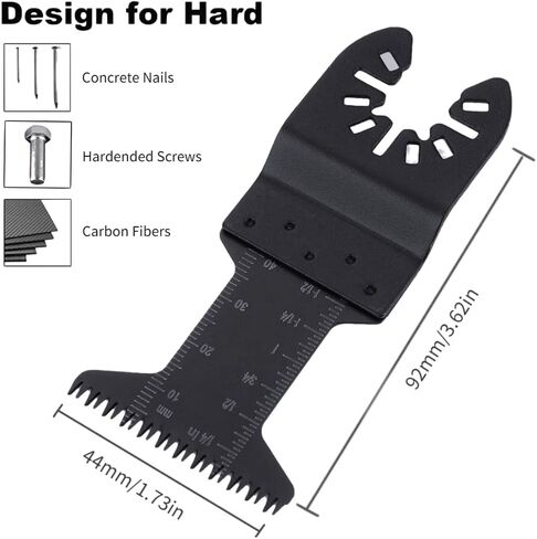 شفرة منشار أداة متأرجحة 20 قطعة من Guudi، شفرة منشار متأرجحة عالمية احترافية، شفرة خشبية متعددة الأدوات، أداة متأرجحة متينة سريعة الإصدار، شفرة متعددة الأدوات تناسب جميع الموديلات (44 مم) in Kuwait