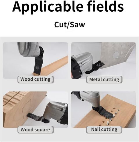 شفرة منشار أداة متأرجحة 20 قطعة من Guudi، شفرة منشار متأرجحة عالمية احترافية، شفرة خشبية متعددة الأدوات، أداة متأرجحة متينة سريعة الإصدار، شفرة متعددة الأدوات تناسب جميع الموديلات (44 مم) in Kuwait