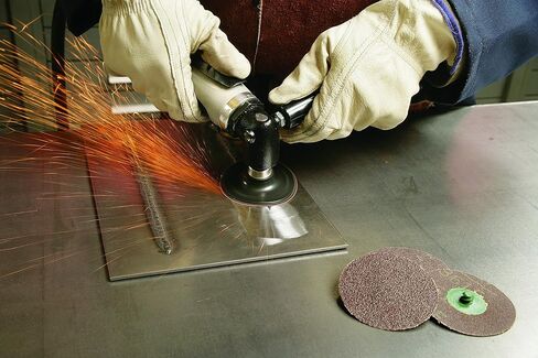 3M Roloc Disc 361F - 80 Grit Aluminum Oxide Grinding and Blending Disc - For Disc Sanders - Roloc Quick Change - Water Resistant YF-Weight Backing - 2" in Kuwait