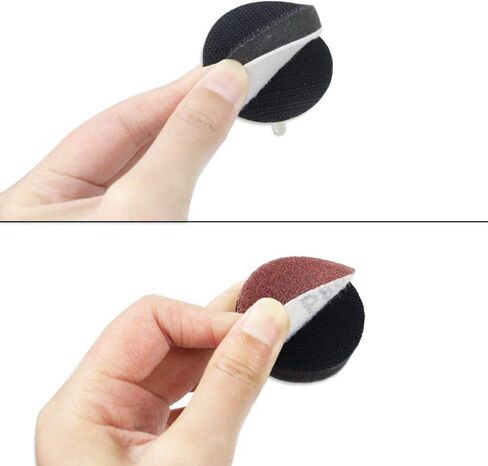 100 Pieces 2 Inch Sanding Discs, 80-3000 Grit Sandpaper with 1/4" Shank Backing Plate and Soft Foam Buffering Pad, for Drill Grinder Tool, Hook & Loop Sand Paper Assortment Pack in Saudi Arabia