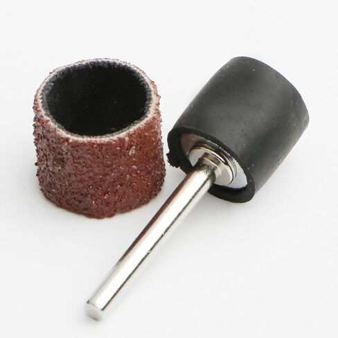50PCS Sanding Bands Sleeves 60 Grit& 5 Mandrels Electric Grinding Polishing Sandpaper Circle Sand Ting in Saudi Arabia