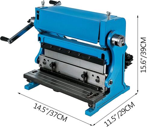 BestEquip Sheet Metal Brake 3-In-1 12-inch,Shear Press Brake 20-Gauge Capacity,Combination Sheet Metal Machine Solid Construction,Shears and Slip Roll Machine for Shear Bending Rolling in Saudi Arabia