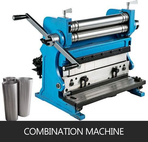 BestEquip Sheet Metal Brake 3-In-1 12-inch,Shear Press Brake 20-Gauge Capacity,Combination Sheet Metal Machine Solid Construction,Shears and Slip Roll Machine for Shear Bending Rolling in Saudi Arabia