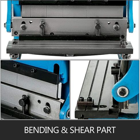BestEquip Sheet Metal Brake 3-In-1 12-inch,Shear Press Brake 20-Gauge Capacity,Combination Sheet Metal Machine Solid Construction,Shears and Slip Roll Machine for Shear Bending Rolling in Saudi Arabia