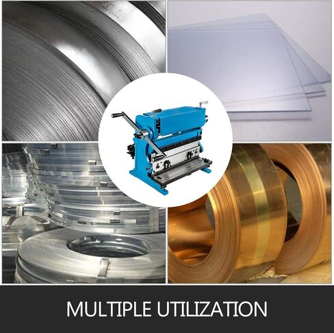 BestEquip Sheet Metal Brake 3-In-1 12-inch,Shear Press Brake 20-Gauge Capacity,Combination Sheet Metal Machine Solid Construction,Shears and Slip Roll Machine for Shear Bending Rolling in Saudi Arabia