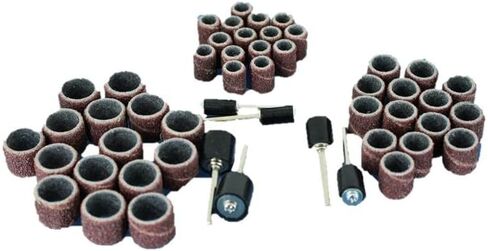 TMAX 51 pc Mixed Size 1/4 Inch 3/8 Inch 1/2 Inch Sand Drum 60 Grit Coarse with 1/8 Inch Mandrels for Dremel Rotary Tools in Saudi Arabia