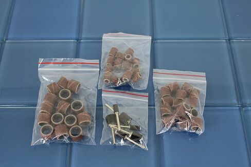 TMAX 51 pc Mixed Size 1/4 Inch 3/8 Inch 1/2 Inch Sand Drum 60 Grit Coarse with 1/8 Inch Mandrels for Dremel Rotary Tools in Saudi Arabia