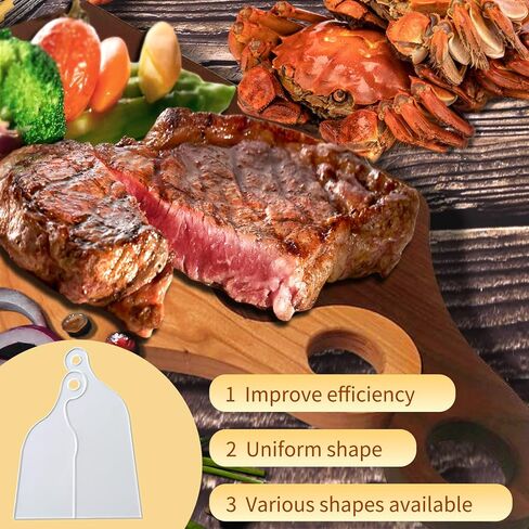 JIAHMOIUG 1 زوج كامل التعشيش الاكريليك لوحة Charcuterie مقبض قالب واضح متعرج الزاوية مقبض قطع المجلس تتبع النجارة جهاز التوجيه قالب قطع دليل الأدوات in Kuwait