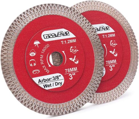 Casaverde 4.5" Super Thin Diamond Tile Blade with 3/8" Arbor | Cutting for Granite Marble Ceramic Porcelain Tiles,Wet/Dry in Saudi Arabia