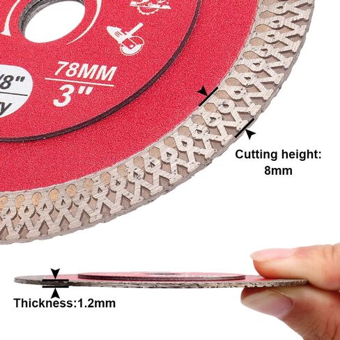 Casaverde 4.5" Super Thin Diamond Tile Blade with 3/8" Arbor | Cutting for Granite Marble Ceramic Porcelain Tiles,Wet/Dry in Saudi Arabia