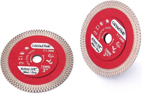 Casaverde 4.5" Super Thin Diamond Tile Blade with 3/8" Arbor | Cutting for Granite Marble Ceramic Porcelain Tiles,Wet/Dry in Saudi Arabia