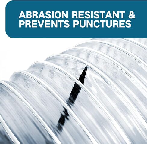 خرطوم تجميع الغبار PVC مقاس 2 1/2 بوصة مقاس 20 بوصة، خرطوم تجميع الغبار PVC المقاوم للثقب مع ملف أسلاك من الفولاذ الكربوني، خرطوم تجميع الأبخرة PVC الثقيل الشفاف المرن لأنظمة جمع الغبار ومنفذين 1/2 بوصة in Kuwait