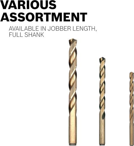 بوش CO2132 قطعة واحدة 5/64 بوصة. × 2 بوصة. مثقاب معدني من الكوبالت لتطبيقات الحفر في المعادن ذات القياس الخفيف، والفولاذ عالي الكربون، والألومنيوم والفولاذ المتحالف، والحديد الزهر، والفولاذ المقاوم للصدأ، والتيتانيوم in Kuwait