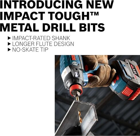 بوش CO2132 قطعة واحدة 5/64 بوصة. × 2 بوصة. مثقاب معدني من الكوبالت لتطبيقات الحفر في المعادن ذات القياس الخفيف، والفولاذ عالي الكربون، والألومنيوم والفولاذ المتحالف، والحديد الزهر، والفولاذ المقاوم للصدأ، والتيتانيوم in Kuwait