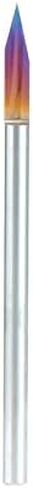 أداة Amana Tool 45771-K من الكربيد الصلب Spektra Extreme Tool مطلية بالحياة 30 درجة نقش 0.005 عرض طرف × 1/4 SHK × 2-1/4 بوصة طويلة لقمة توجيه الإشارة in Kuwait