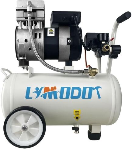 Limodot Quiet Air Compressor Portable, 70 dB, Silent and Electric for Car and Bike Tires, Nail Gun, and Pneumatic Tools, Garage, Shop, or Mechanic Accessories, 115V in Kuwait