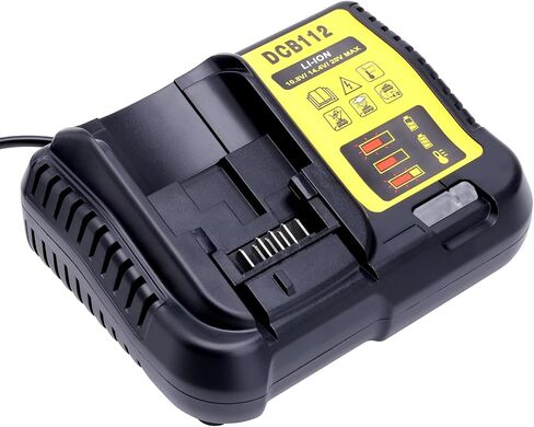 شاحن بطارية Yongcell 12V-20V و60V MAX بديل لشاحن DCB112 DCB115 DCB118 DCB107 متوافق مع بطارية ليثيوم 20V 60V MAX DCB206 DCB120 in Kuwait