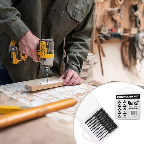 مجموعة رؤوس مثقاب مثلثة (10 قطع - رؤوس مغناطيسية بطول 2.3 انش) بمقاسات مفك البراغي المثلث التالية: TA12، TA14، TA16، TA18، TA20، TA23، TA25، TA27 (x2)، TA30 in Kuwait