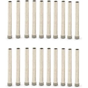 JINGLING 4mm Diamond Drill Bit, 5/32" Lapidary Drill Bits, Core Stone Drill Bit, Hole Saw Tools for Glass Tile Rocks Pack of 20Pcs in Saudi Arabia