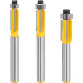 مجموعة لقم توجيه WSOOX مكونة من 3 قطع مع ساق 1/4 بوصة، ورؤوس قطع ثلاثية الجوانب مع محمل سفلي من الكربيد ذو حواف متدفقة من الكربيد. in Kuwait