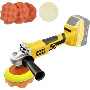 ملمع عازل لاسلكي متوافق مع بطارية DEWALT 20 فولت بحد أقصى، 5000-10000 دورة في الدقيقة، عازلة محرك السيارة بدون فرشاة متغيرة السرعة، خفيف الوزن، ملمع دوار للقوارب، تلميع السيارات وإزالة الشعر بالشمع (أداة فقط) in Kuwait