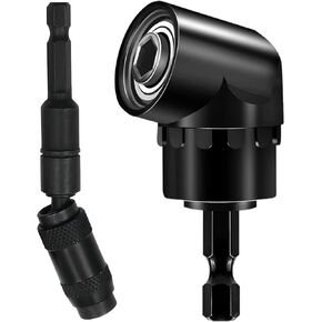 Right Angle Drill 105 Degree Right Angle Screwdriver set Drill Hex Bit Socket Adapter,360°Rotatable 1Pcs 1/4"Hex Magnetic Pivoting Drill Bit Quick Change Drive in Saudi Arabia