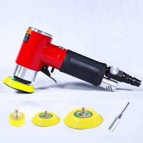 7-Inch Pneumatic Sander Heavy Duty Wet Air Sander/Polisher,Lightweight at 5.47 lbs,Adjustable Speed Up to 4500rpm Pneumatic Polisher Hand Sanding Tool