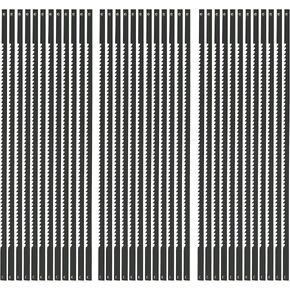 5-Inch Scroll Saw Blade Pin End Replacement 48Pack for Wood, High Carbon Steel(24TPI, 18TPI，15 TPI, 10TPI 12pcs Each) in Kuwait