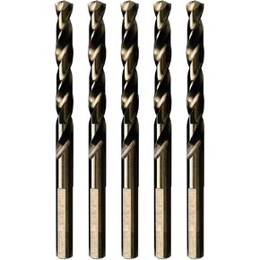 STROTON Cobalt Drill Bit Set (1/16-1/2 Inch, 17PCS), M35 High Speed Steel Twist Drill Bits for Stainless Steel, Hard Metal, Cast Iron, Plastic and Wood in Kuwait