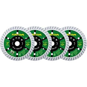 3" Tile Diamond Blade - 2pcs 75mm Super Thin Porcelain Diamond Cutting Disc Wheel for Ceramic Granite Marble Angle Grinder Saw Blade with Arbor 3/8"(10mm) in Saudi Arabia