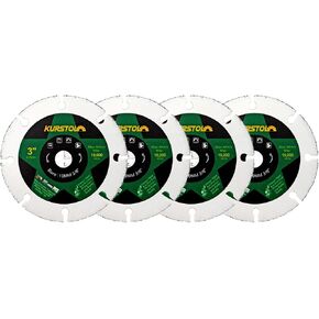 KURSTOL 3" Tile Diamond Blade - 2pcs 75mm Super Thin Porcelain Diamond Cutting Disc Wheel for Ceramic Granite Marble Angle Grinder Saw Blade with Arbor 3/8"(10mm) in Saudi Arabia