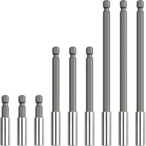 Rocaris 3 Pack 2/4/6 inch Strong Magnetic Drill Bit Extension Holder | 1/4" Hex Shank, S2 Steel Magnetic Screwdriver Extension for Impact Driver in Saudi Arabia