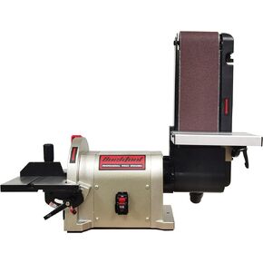 BUCKTOOL Bench Belt Sander with Rotating Base and Dust Collection Fitting, Belt Sander for Woodworking 4 in. x 36 in. Belt & 8 in. Disc Sander with 3/4HP Direct-drive Motor with Rotating Base, BD4801 in Kuwait
