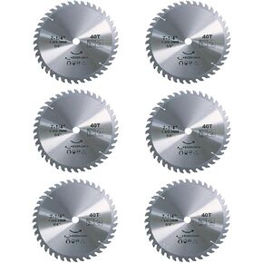6-حزمة 7 1/4 شفرة منشار دائري 40 سن، 5/8 بوصة، شفرة منشار كربيد 7-1/4 لمناشير ميتري وشفرة منشار الطاولة، شق رفيع للخشب الرقائقي، MDF، OSB، مصفح in Kuwait