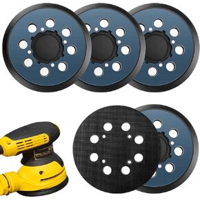 5 Pack Replacement Sanding Pads for Dewalt 5 inch 8 Hole Hook and Loop DWE64233 & N329079 Orbital Sander Backing Pad Replacement Parts Compatible with DWE6421-B2 DWE6421-B3 DWE6423/6423K DWE6421/6421K