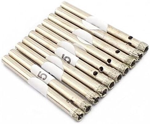 JINGLING 4mm Diamond Drill Bit, 5/32" Lapidary Drill Bits, Core Stone Drill Bit, Hole Saw Tools for Glass Tile Rocks Pack of 20Pcs in Saudi Arabia