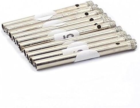 JINGLING 4mm Diamond Drill Bit, 5/32" Lapidary Drill Bits, Core Stone Drill Bit, Hole Saw Tools for Glass Tile Rocks Pack of 20Pcs in Saudi Arabia
