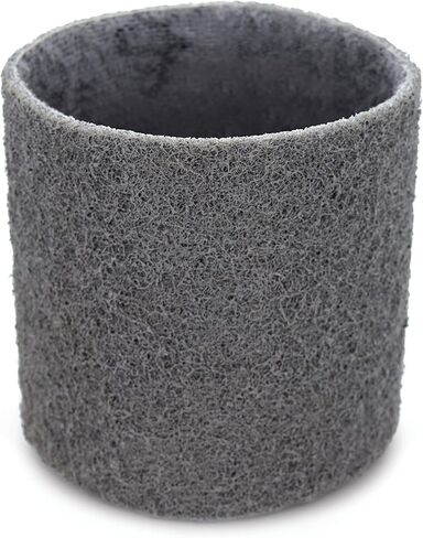 CS Unitec | 42011 | PTX Fleece - Nonwoven Sleeve. 180 Grit, 3-1/2" Diameter x 4" Width, Pack of 4 - Made in Germany in Saudi Arabia