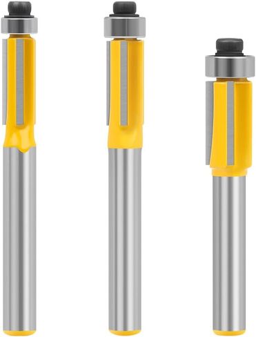 مجموعة لقم توجيه WSOOX مكونة من 3 قطع مع ساق 1/4 بوصة، ورؤوس قطع ثلاثية الجوانب مع محمل سفلي من الكربيد ذو حواف متدفقة من الكربيد. in Kuwait