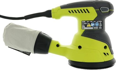 Ryobi RS290G 2.6 Amp 12,500 OPM Single Speed 5 Inch Hook and Loop Corded Random Orbit Sander w/ 3 Pads and Dust Bag in Saudi Arabia