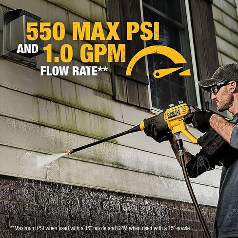 منظف ​​الطاقة اللاسلكي Dewalt DCPW550BR 20V MAX 550 PSI (أداة فقط) (متجدد) in Kuwait