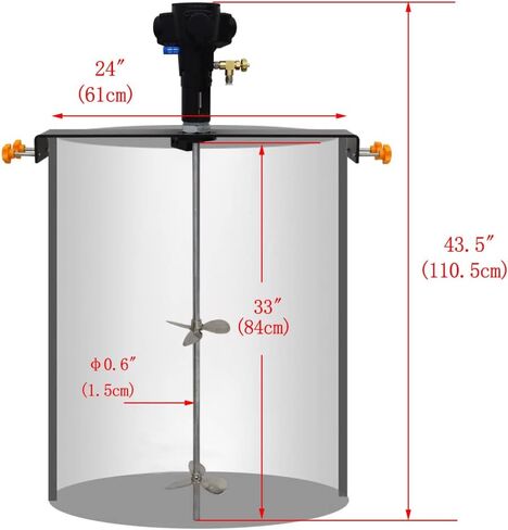 خلاط هواء هوائي 200 لتر (50 لتر) من TECHTONGDA in Kuwait