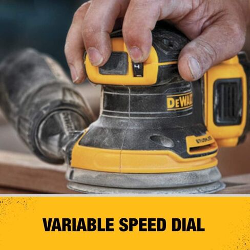 Dewalt DCW210BR 20V MAX XR ليثيوم أيون متغيرة السرعة بدون فرشاة 5 بوصة. ماكينة سنفرة مدارية عشوائية (أداة فقط) (متجددة) in Kuwait