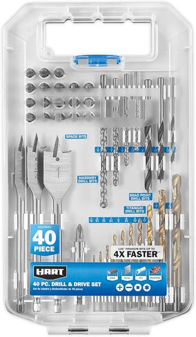 نظام النقل والتحويل فائق السرعة طقم لقم مثقاب ومحرك 40 قطعة من نظام النقل والتحويل فائق السرعة للخشب والمعدن وبلاستيك PVC والبناء 135 درجة in Kuwait