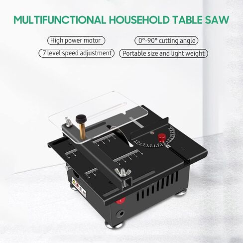 Table Saw, Weytoll 100W Table Saw, Mini Desktop Electric Saw, Cutter Speed & Angle Adjustable, 16MM Cutting Depth with Blade Flexible Shaft and More Accessories for Wood Plastic Acrylic Cutting in Saudi Arabia