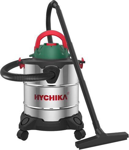 مكنسة كهربائية للرطب والجاف من هيتشيكا، سعة 5 جالون 1200 وات 6 ذروة HP من الفولاذ المقاوم للصدأ، مكنسة كهربائية رطبة وجافة، مع فلتر ومرفقات لسيارة ورشة المرآب المنزلية in Kuwait