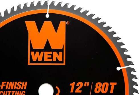 WEN BL1280 12-Inch 80-Tooth Fine-Finish Professional Woodworking Saw Blade for Miter Saws and Table Saws in Saudi Arabia