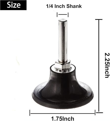 2 بوصة حامل لوحة القرص، حامل لوحة استبدال سريع العالمي مع 1/4 عرقوب للتلميع، الرملي، إعداد السطح المستدير (3 حزم) in Kuwait