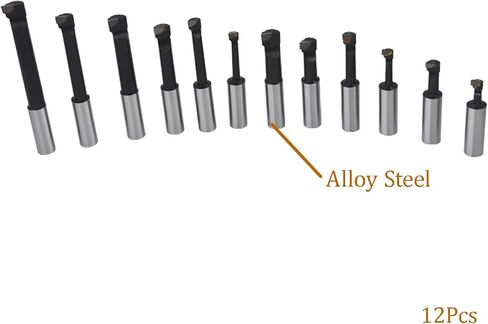 kimllier 12Pcs Boring Bar Set 3/4 Inch Shank Carbide Tipped Bars Lathe Tool in Saudi Arabia