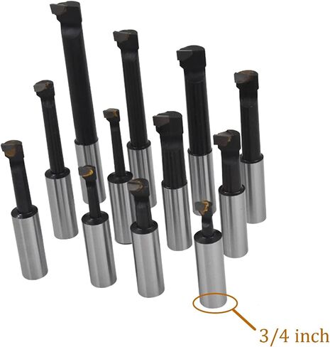 kimllier 12Pcs Boring Bar Set 3/4 Inch Shank Carbide Tipped Bars Lathe Tool in Saudi Arabia
